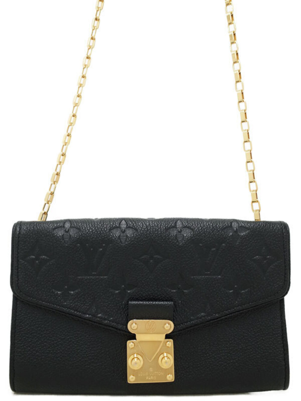 Louis Vuitton Monogram Empreinte Pochette Saint Germain Chain Wallet